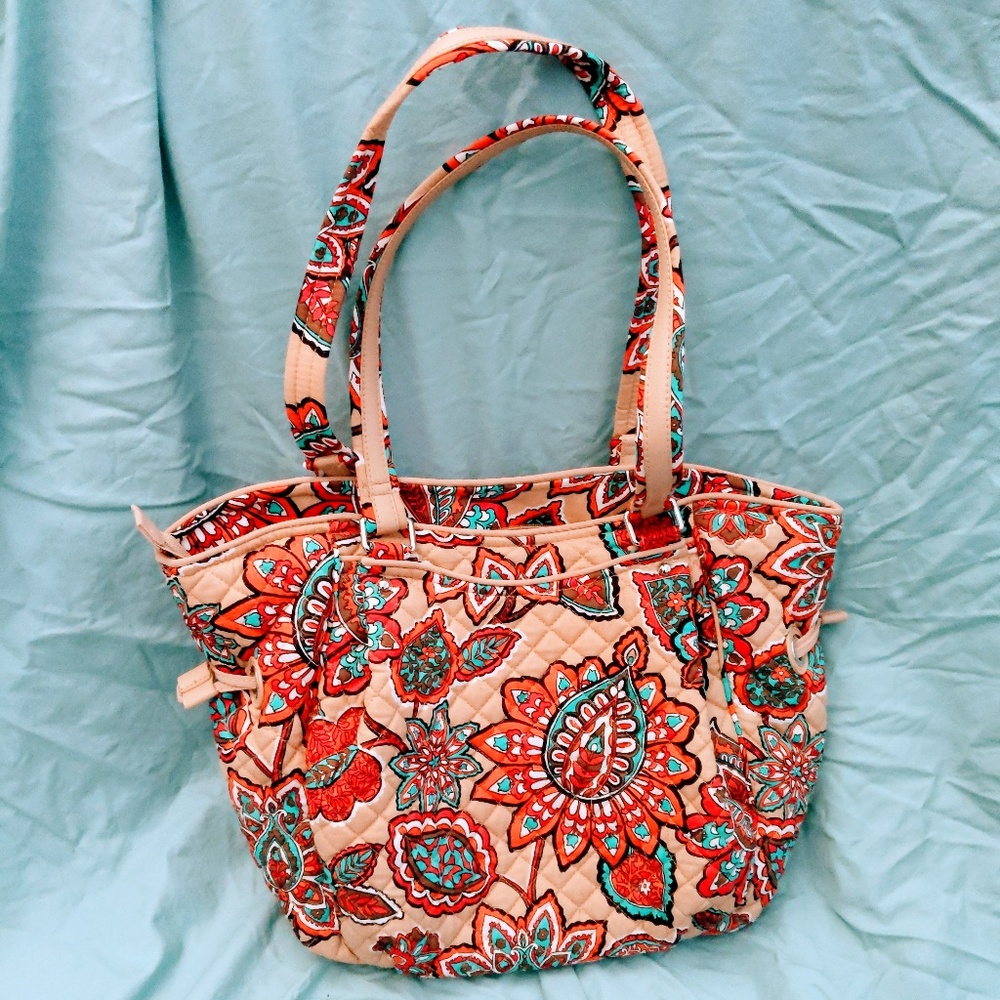 Vera Bradley Iconic Glenna Satchel Desert Floral